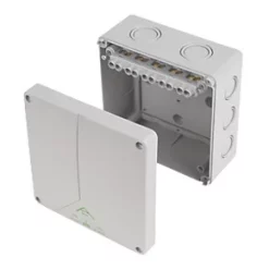 IP65 57A 11-Terminal Weatherproof Outdoor Adaptable Box 140 x 79 x 140mm