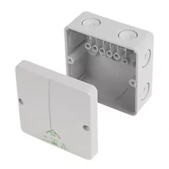 IP65 32A 5-Terminal Weatherproof Outdoor Adaptable Box 93 x 55 x 93mm