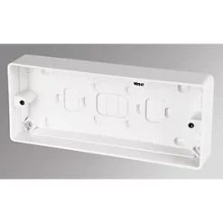 MK Logic Plus 3-Gang Surface Pattress Back Box 30mm