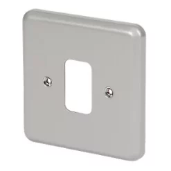 MK Grid Plus 1-Module Grid Faceplate Grey