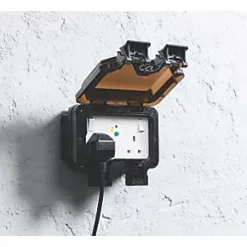Knightsbridge OP9RCD IP66 13A 2-Gang DP Weatherproof Outdoor Switched Passive RCD Socket 7 Knightsbridge OP9RCD IP66 13A 2-Gang DP Weatherproof Outdoor Switched Passive RCD Socket -Cheap Back Boxes Store 221VF A3
