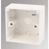 MK Logic 1-Gang Surface Pattress Moulded Box 44mm 8 MK Logic 1-Gang Surface Pattress Moulded Box 44mm -Cheap Back Boxes Store 29110 P