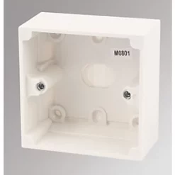 MK Logic 1-Gang Surface Pattress Moulded Box 44mm