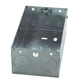 Appleby 2-Gang Galvanised Steel Back Box 47mm 2 Appleby 2-Gang Galvanised Steel Back Box 47mm - Image 2