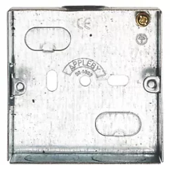 Appleby 1-Gang Galvanised Steel Knockout Box 16mm 6 Appleby 1-Gang Galvanised Steel Knockout Box 16mm -Cheap Back Boxes Store 30573 A2