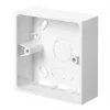 Tower Mita 1-Gang Surface Pattress Mini Trunking Surface Box 30mm 2 Pack -Cheap Back Boxes Store 33772 P