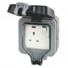 British General IP66 13A 1-Gang DP Weatherproof Outdoor Switched Socket