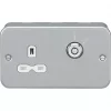 Knightsbridge MR9LOCK 13A 1-Gang DP Metal Clad Key Switch with White Inserts 5 Knightsbridge MR9LOCK 13A 1-Gang DP Metal Clad Key Switch with White Inserts -Cheap Back Boxes Store 377VF P