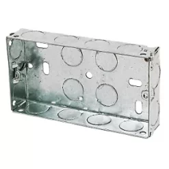 Appleby 2-Gang Galvanised Steel Knockout Box 25mm