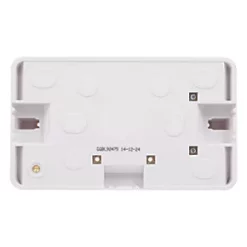 Schneider Electric Lisse 2-Gang Surface Pattress Moulded Box 41mm -Cheap Back Boxes Store 4230J A3