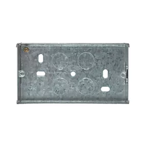 Appleby 2-Gang Galvanised Steel Knockout Box 35mm 3 Appleby 2-Gang Galvanised Steel Knockout Box 35mm - Image 3