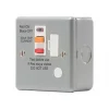 British General 13A Unswitched Metal Clad Passive Fused Spur & Flex Outlet with White Inserts -Cheap Back Boxes Store 4323P P