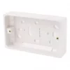 Crabtree Capital 2-Gang Surface Pattress Moulded Box 29mm 3 Crabtree Capital 2-Gang Surface Pattress Moulded Box 29mm -Cheap Back Boxes Store 43690 P