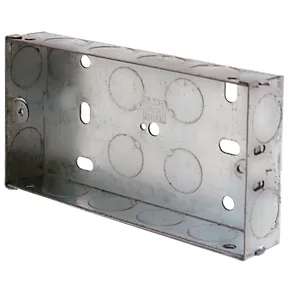 LAP 2-Gang Galvanised Steel Installation Boxes 25mm 10 Pack 1 LAP 2-Gang Galvanised Steel Installation Boxes 25mm 10 Pack
