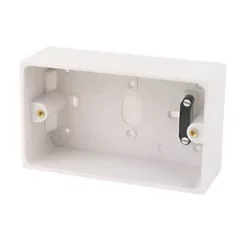 2-Gang Surface Pattress Back Box 47mm
