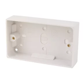 2-Gang Surface Pattress Back Box 32mm 5 Pack 1 2-Gang Surface Pattress Back Box 32mm 5 Pack