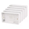 LAP 2-Gang Surface Pattress Back Box 28mm 5 Pack 3 LAP 2-Gang Surface Pattress Back Box 28mm 5 Pack -Cheap Back Boxes Store 46005 P