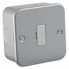 Knightsbridge M6000 13A Unswitched Metal Clad Fused Spur with White Inserts -Cheap Back Boxes Store 465VF P