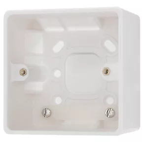 British General 1-Gang Surface Pattress Surface Box 47mm 1 British General 1-Gang Surface Pattress Surface Box 47mm