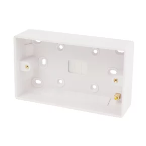 Schneider Electric Ultimate Slimline 2-Gang Surface Pattress Surface Pattress Box 35mm 1 Schneider Electric Ultimate Slimline 2-Gang Surface Pattress Surface Pattress Box 35mm