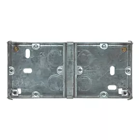 Appleby 1 + 1-Gang Galvanised Steel Knockout Box 35mm 3 Appleby 1 + 1-Gang Galvanised Steel Knockout Box 35mm - Image 3