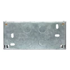 Appleby 1 + 1-Gang Galvanised Steel Knockout Box 35mm 7 Appleby 1 + 1-Gang Galvanised Steel Knockout Box 35mm -Cheap Back Boxes Store 48234 A3