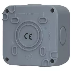 British General IP66 20A 1-Gang 2-Way Weatherproof Outdoor Switch with Neon -Cheap Back Boxes Store 54649 A4
