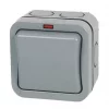 British General IP66 20A 1-Gang 2-Way Weatherproof Outdoor Switch with Neon -Cheap Back Boxes Store 54649 P