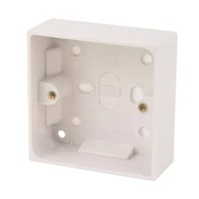 1-Gang Surface Pattress Back Box 32mm 1 1-Gang Surface Pattress Back Box 32mm