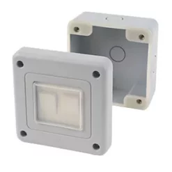 LAP IP66 10AX 2-Gang 2-Way Weatherproof Outdoor Switch -Cheap Back Boxes Store 67865 A2