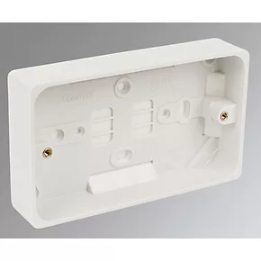 Crabtree Capital 2-Gang Surface Pattress Back Box 44mm 2 Crabtree Capital 2-Gang Surface Pattress Back Box 44mm - Image 2