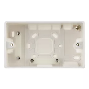 British General 2-Gang Surface Pattress Surface Box 47mm 1 British General 2-Gang Surface Pattress Surface Box 47mm