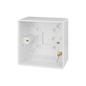 Schneider Electric Ultimate Slimline 1-Gang Surface Pattress Surface Pattress Box 27mm 1 Schneider Electric Ultimate Slimline 1-Gang Surface Pattress Surface Pattress Box 27mm