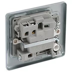 British General 13A Switched Metal Clad Fused Spur & Flex Outlet with LED with White Inserts 5 British General 13A Switched Metal Clad Fused Spur & Flex Outlet with LED with White Inserts - Image 5