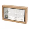 Varilight 2-Gang Surface Pattress Double Wall Box 25mm