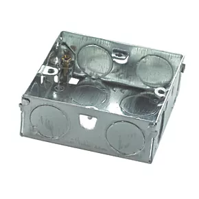 Appleby 1-Gang Galvanised Steel Back Box 25mm 2 Appleby 1-Gang Galvanised Steel Back Box 25mm - Image 2