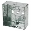 Appleby 1-Gang Galvanised Steel Back Box 25mm