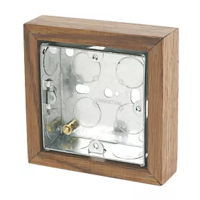 Varilight 1-Gang Surface Pattress Single Wall Box 25mm 1 Varilight 1-Gang Surface Pattress Single Wall Box 25mm