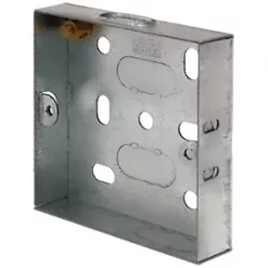 LAP 1-Gang Galvanised Steel Installation Boxes 16mm 10 Pack
