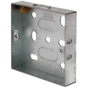 LAP 1-Gang Galvanised Steel Installation Boxes 16mm 10 Pack 1 LAP 1-Gang Galvanised Steel Installation Boxes 16mm 10 Pack