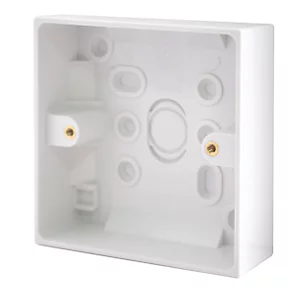 British General 900 Series 1-Gang Surface Pattress Back Box 27mm 5 Pack 2 British General 900 Series 1-Gang Surface Pattress Back Box 27mm 5 Pack - Image 2