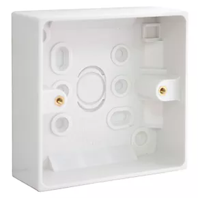 British General 900 Series 1-Gang Surface Pattress Back Box 27mm 5 Pack 3 British General 900 Series 1-Gang Surface Pattress Back Box 27mm 5 Pack - Image 3