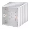 British General 900 Series 1-Gang Surface Pattress Back Box 27mm 5 Pack 3 British General 900 Series 1-Gang Surface Pattress Back Box 27mm 5 Pack -Cheap Back Boxes Store 81051 P