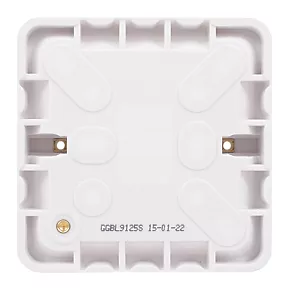 Schneider Electric Lisse 1-Gang Surface Pattress Back Box 25mm 4 Schneider Electric Lisse 1-Gang Surface Pattress Back Box 25mm - Image 4