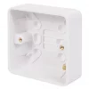 Schneider Electric Lisse 1-Gang Surface Pattress Back Box 25mm 8 Schneider Electric Lisse 1-Gang Surface Pattress Back Box 25mm -Cheap Back Boxes Store 8182J P