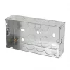 LAP 2-Gang Galvanised Steel Installation Boxes 35mm 10 Pack 2 LAP 2-Gang Galvanised Steel Installation Boxes 35mm 10 Pack -Cheap Back Boxes Store 88287 P