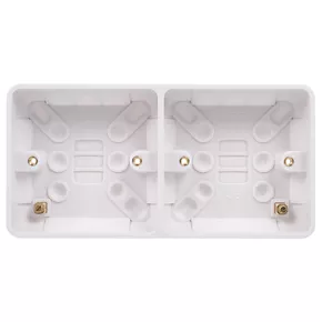 Schneider Electric Lisse 2-Gang Surface Pattress Moulded Box 25mm 2 Schneider Electric Lisse 2-Gang Surface Pattress Moulded Box 25mm - Image 2
