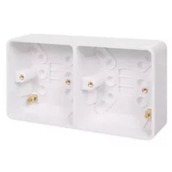 Schneider Electric Lisse 2-Gang Surface Pattress Moulded Box 25mm