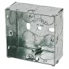 Appleby 1-Gang Galvanised Steel Back Box 47mm