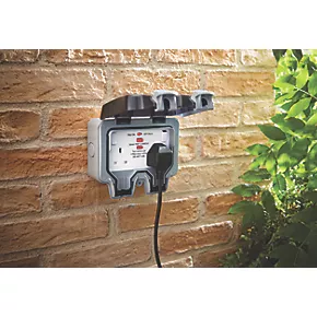 British General IP66 13A 2-Gang SP Weatherproof Outdoor Switched Passive RCD Socket 2 British General IP66 13A 2-Gang SP Weatherproof Outdoor Switched Passive RCD Socket - Image 2